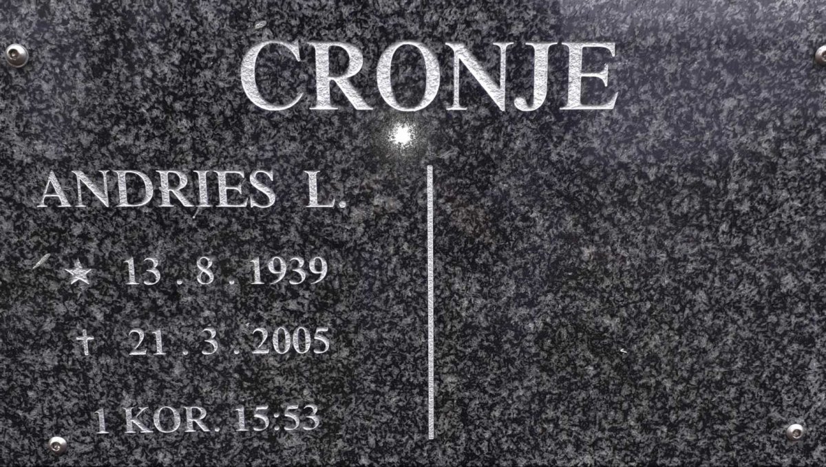 CRONJE Andries L. 1939-2005