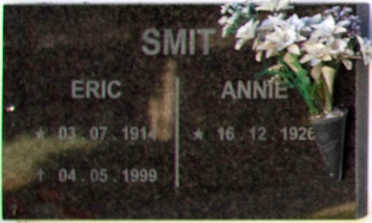 SMIT Eric 1914-1999 &amp; Annie 1926-