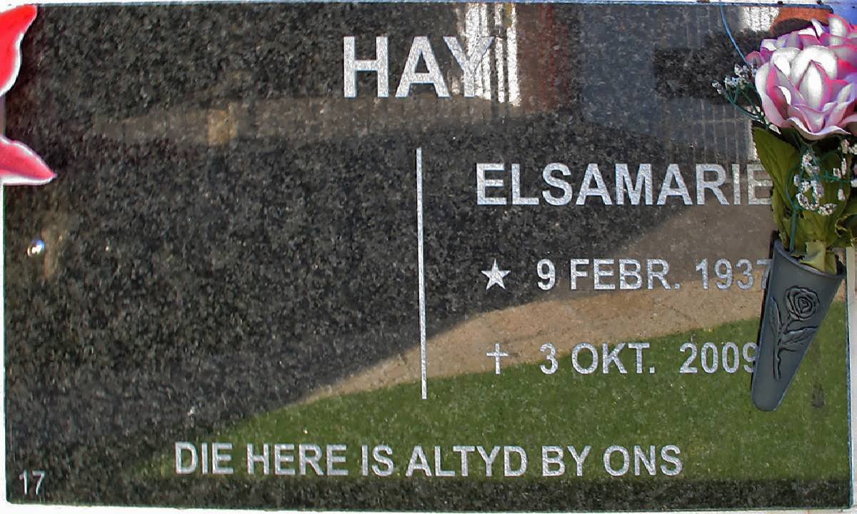 HAY Elsamarie 1937-2009