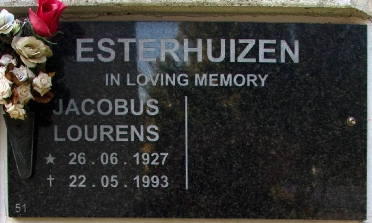 ESTERHUIZEN Jacobus Lourens 1927-1993