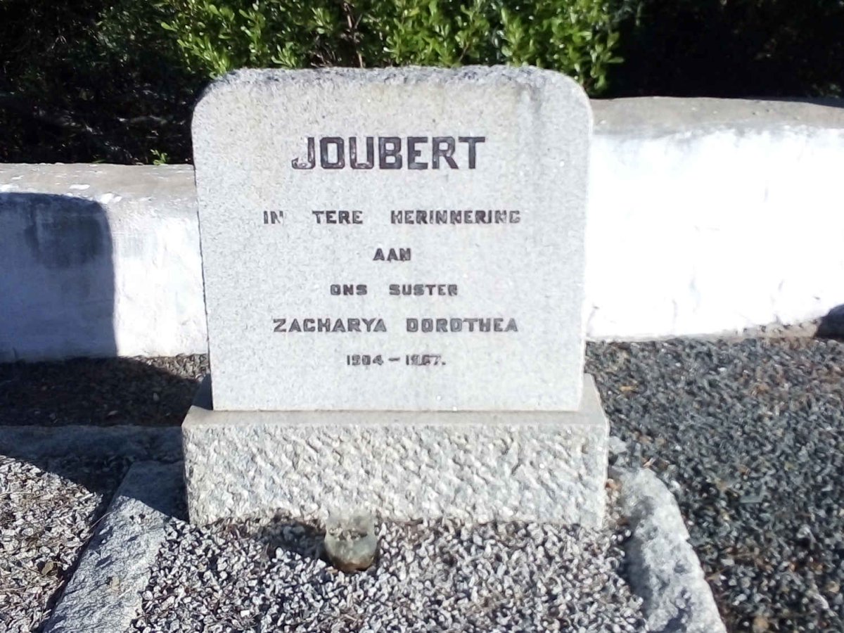 JOUBERT Zacharya Dorothea 1905-1967