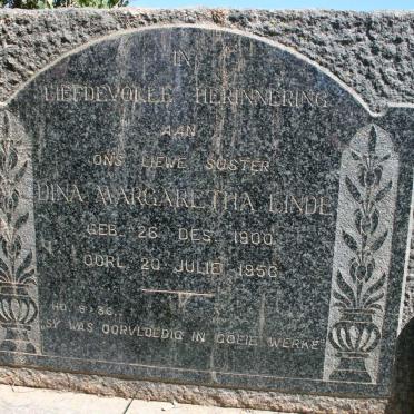 LINDE Dina Margaretha 1900-1956