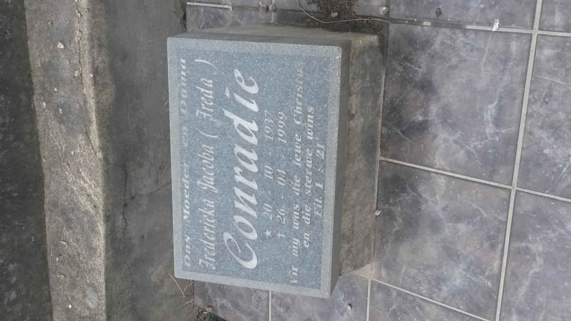 CONRADIE Fredericka Jacoba 1937-1999