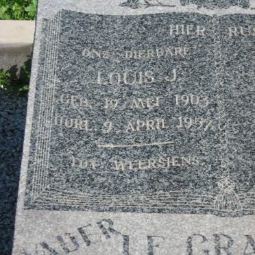 GRANGE Louis J., le 1903-1957