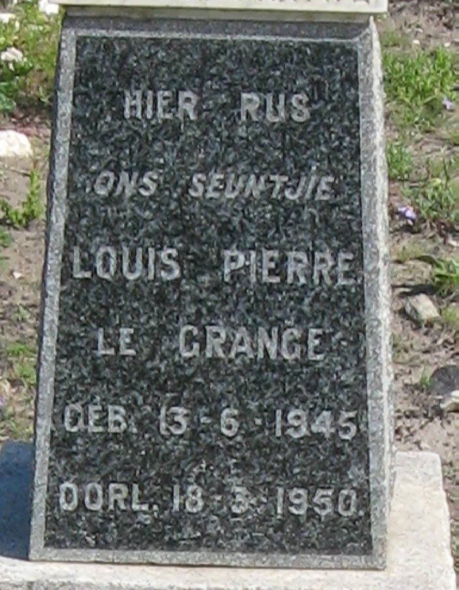 GRANGE Louis Pierre, le 1945-1950