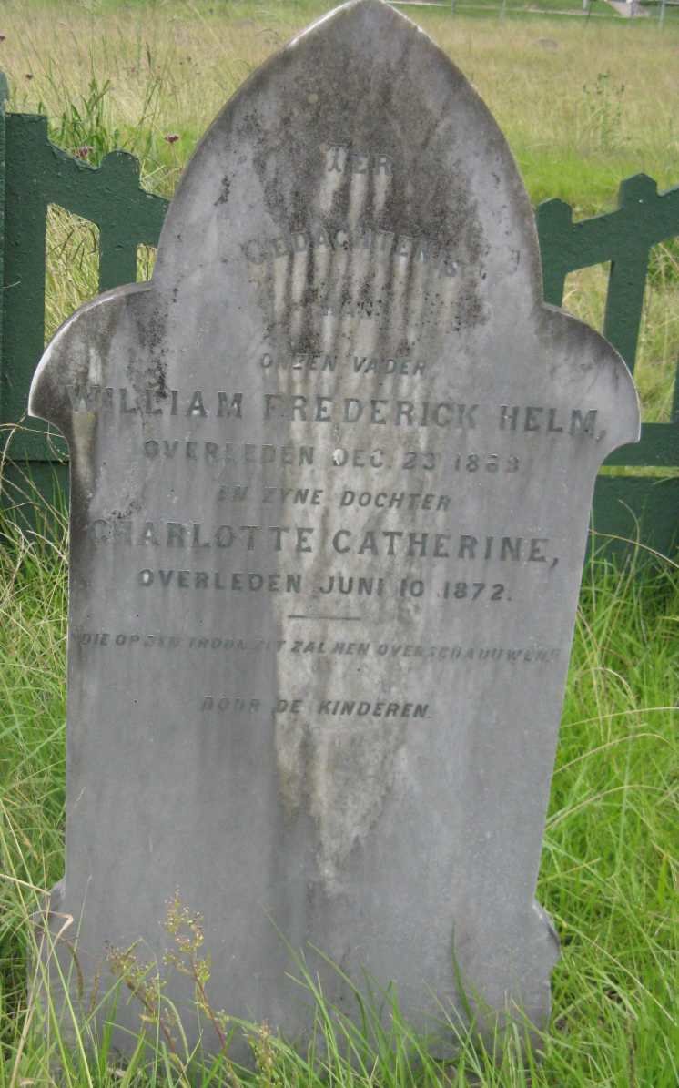 HELM William Frederick -1869 :: HELM Charlotte Catherine -1872