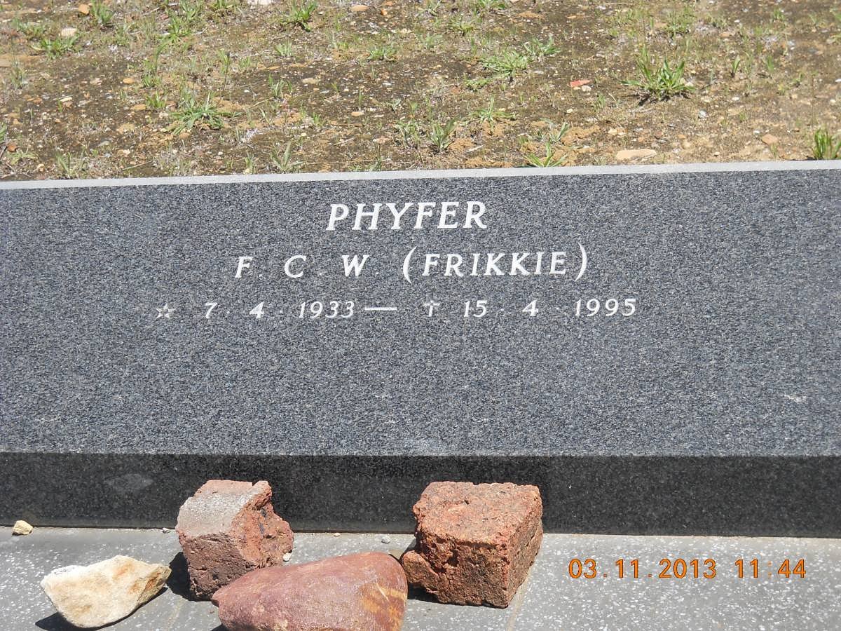 PHYFER F.C. W. 1933-1995