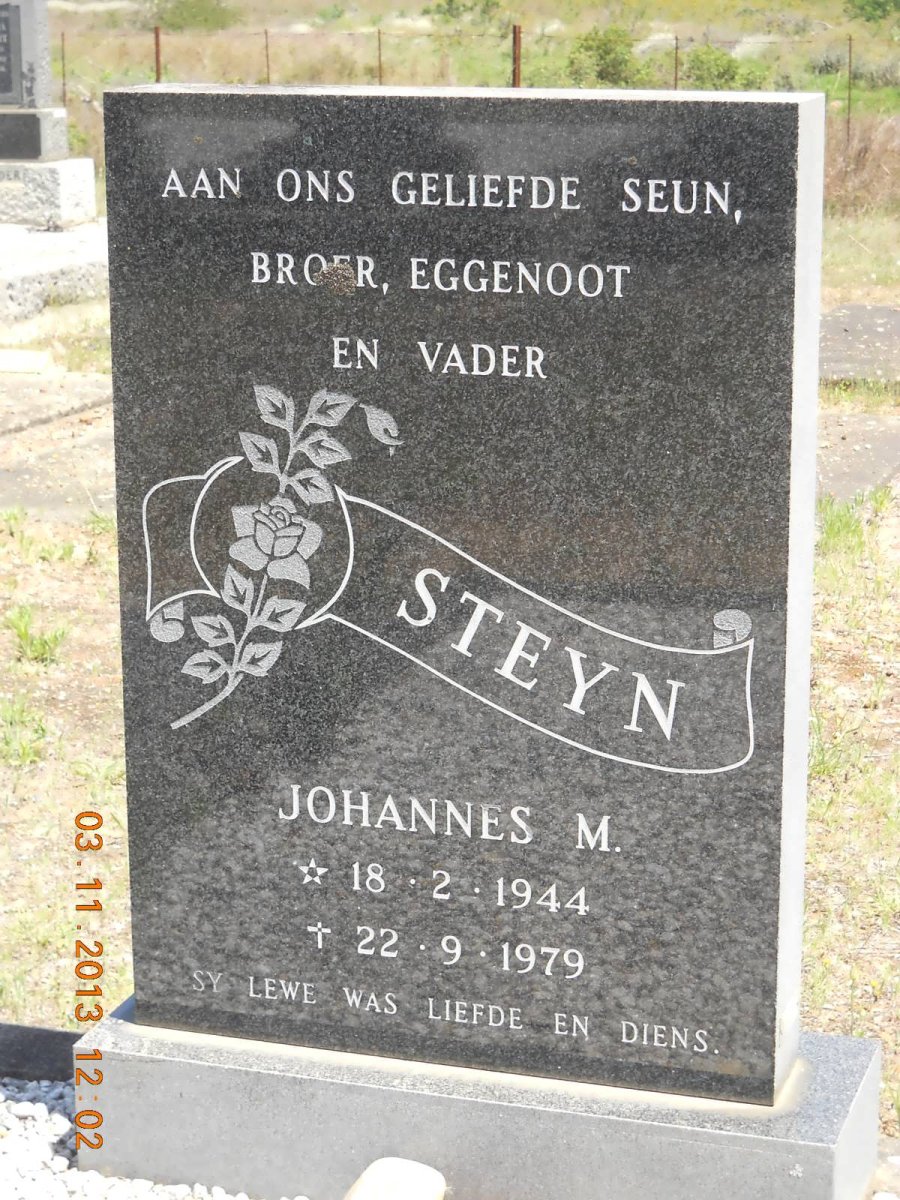 STEYN Johannes M. 1944-1979