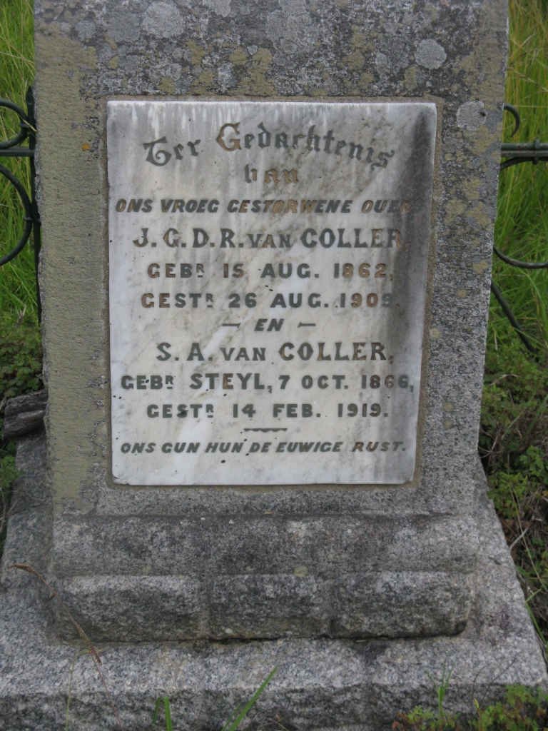 COLLER J.G.D.R., van 1862-1909 &amp; S.A. STEYL 1866-1919