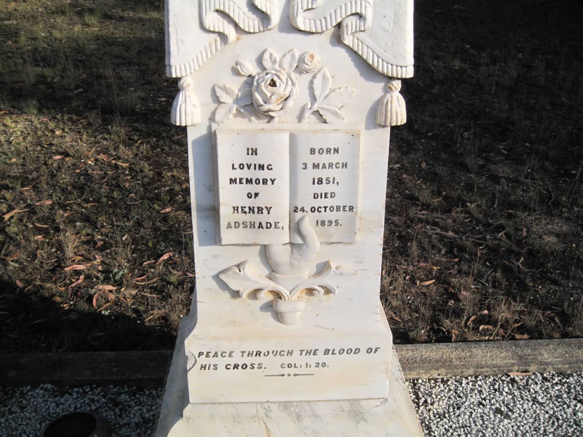 ADSHADE Henry 1851-1895 &amp; Christiana CHANDLER -1892