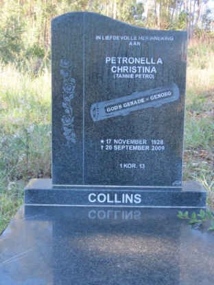 COLLINS Petronella Christina 1928-2009