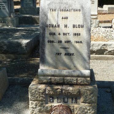 BLOM Johan M. 1882-1949