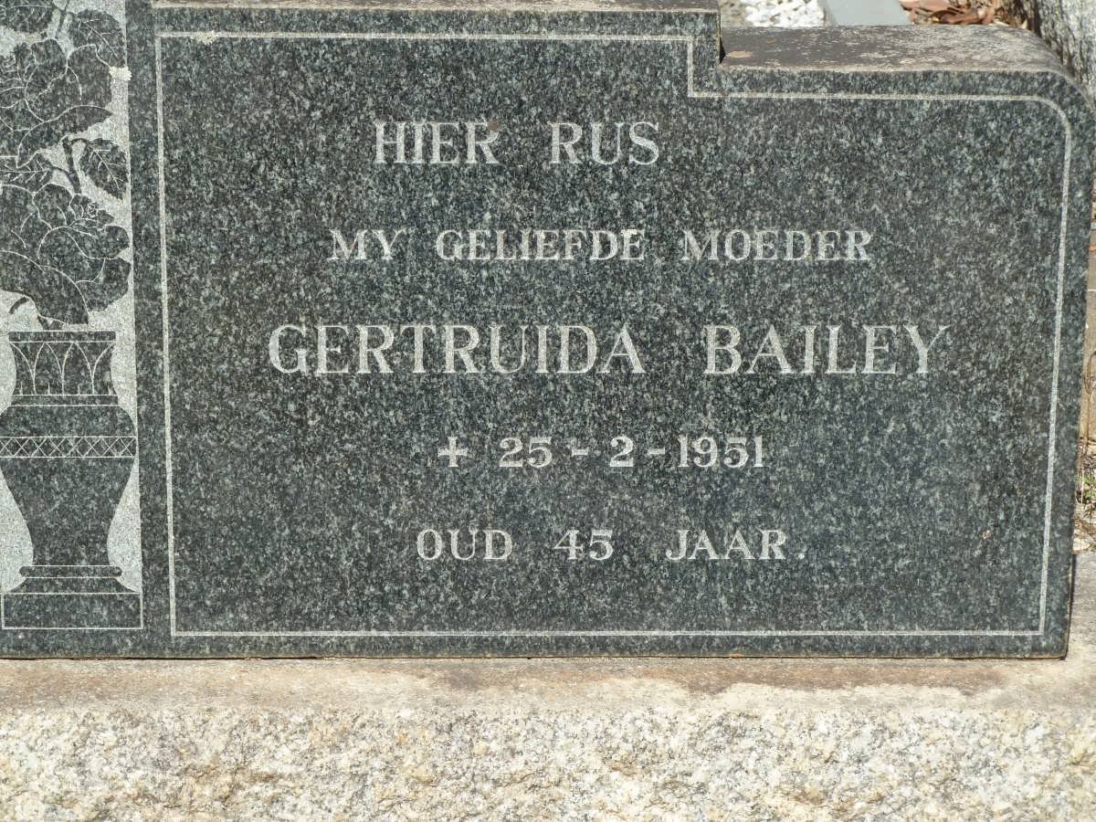 BAILEY Gertruida -1951
