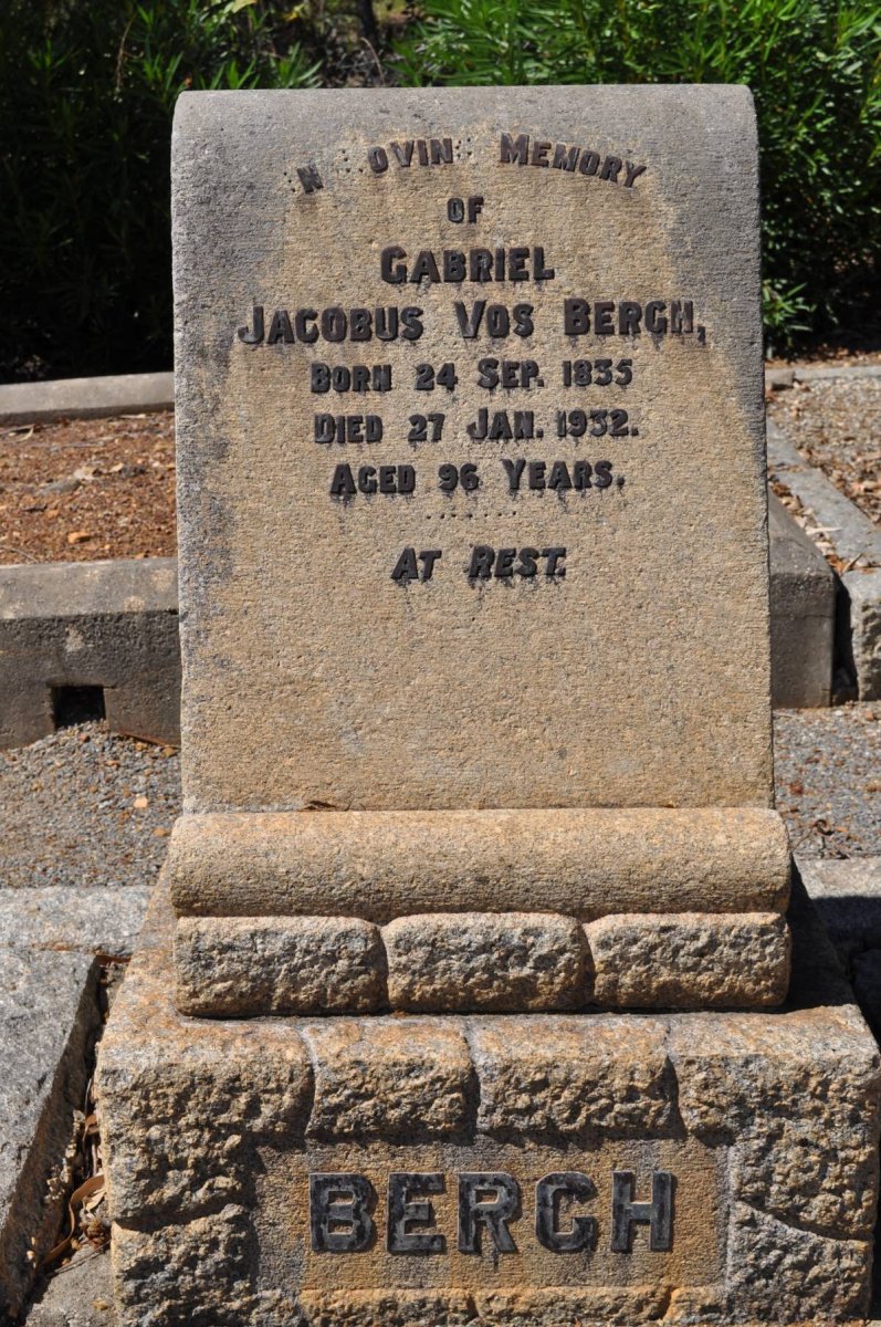 BERGH Gabriel Jacobus Vos 1835-1932