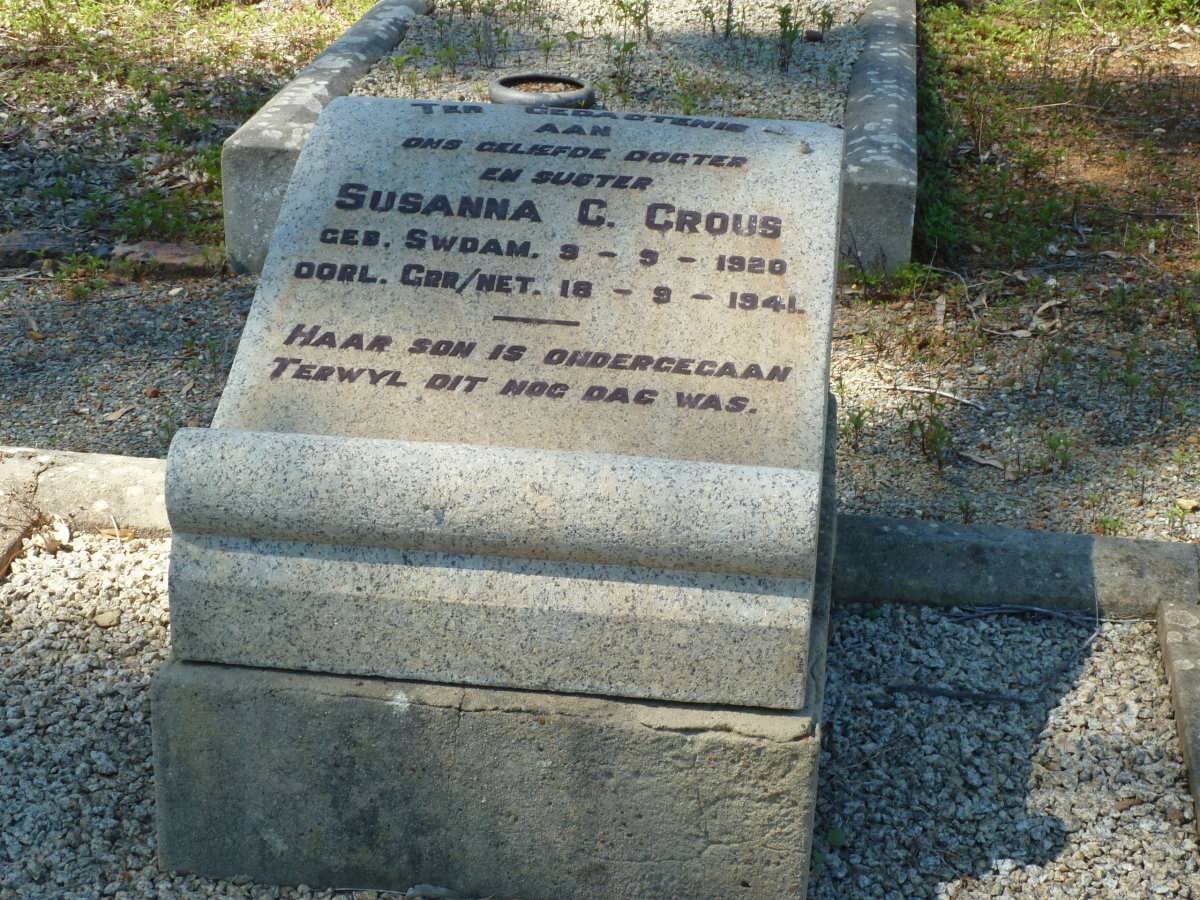 CROUS Susanna C. 1920-1941