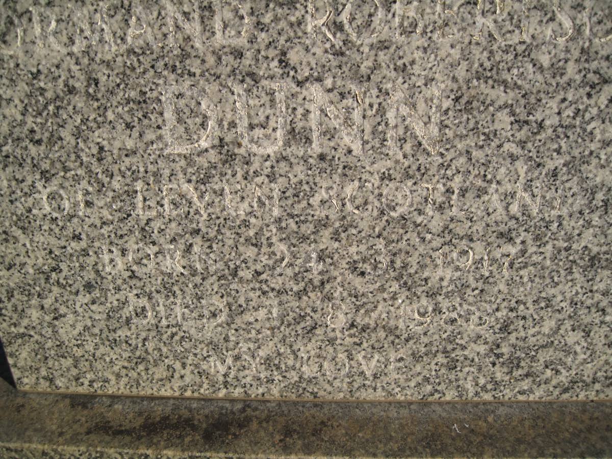 DUNN Normand Robertson 191?-1988