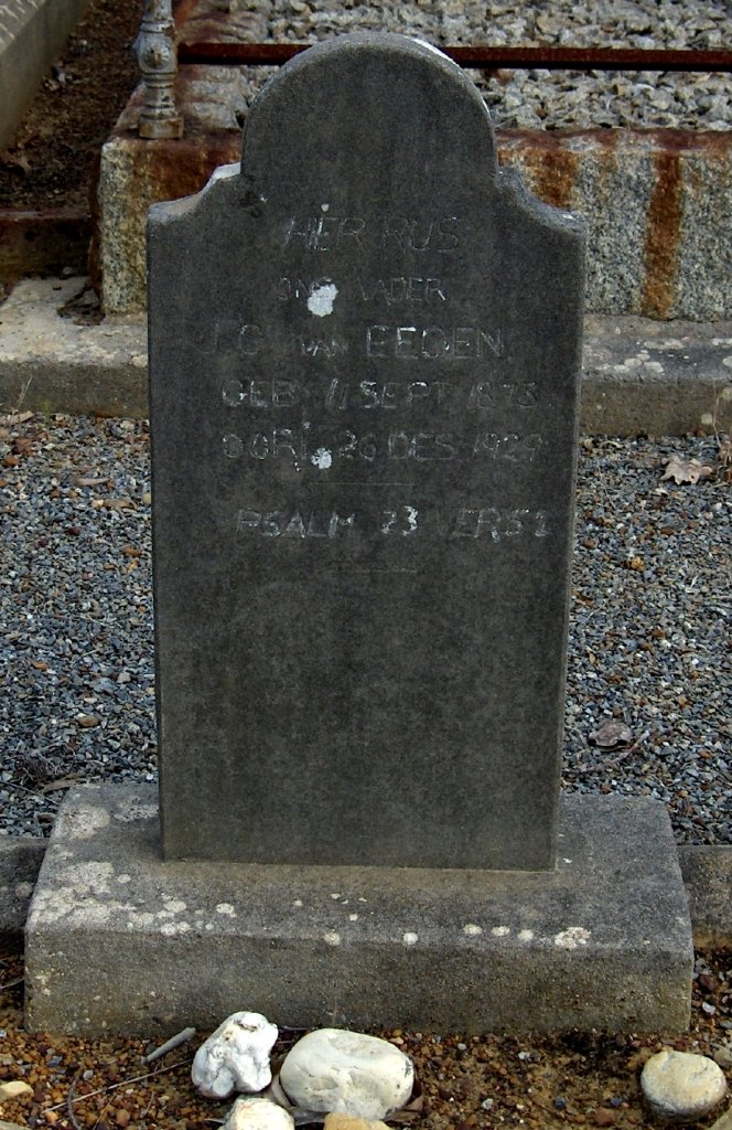 EEDEN J.G., van 1873-1929