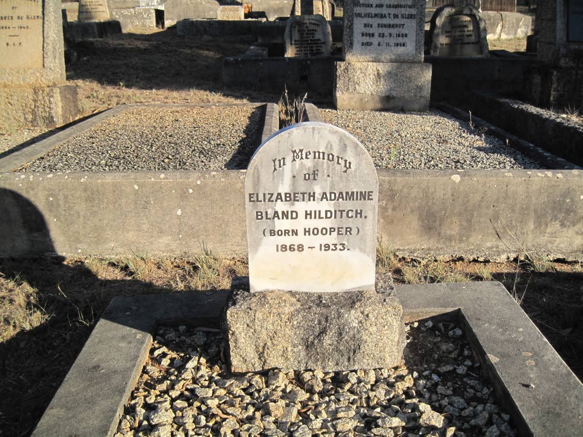 HILDITCH Elizabeth Adamine Bland nee HOOPER 1868-1933