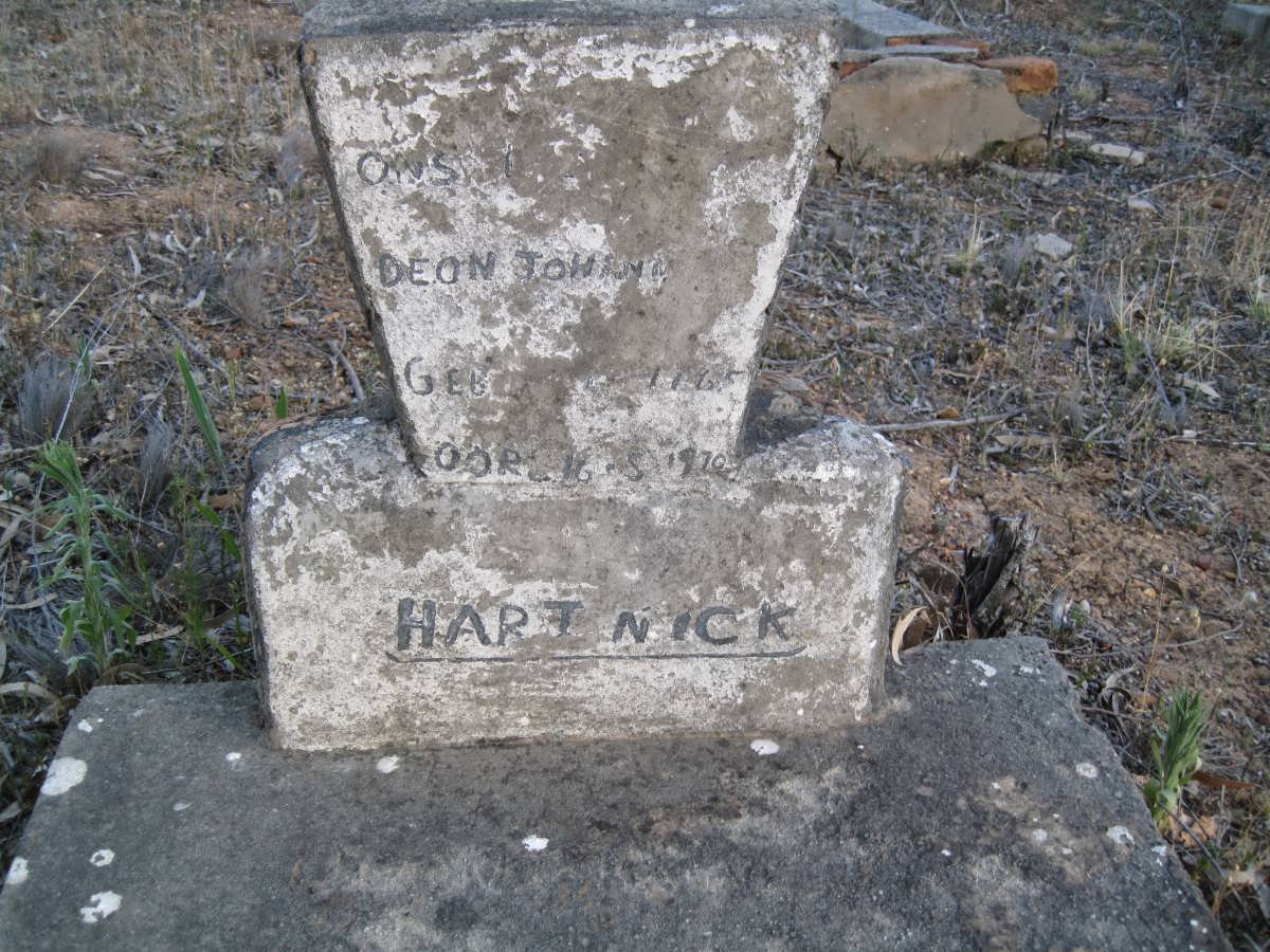 HARTWICK Deon Johannes 1965-1970