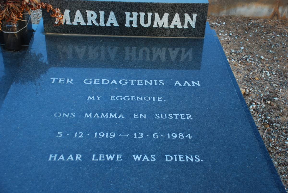 HUMAN Maria 1919-1984