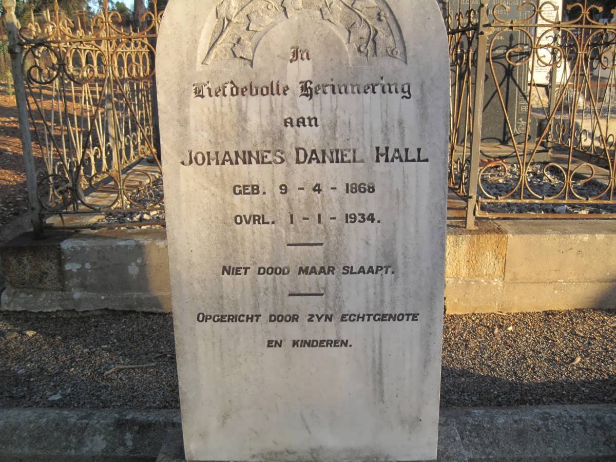 HALL Johannes Daniel 1868-1934