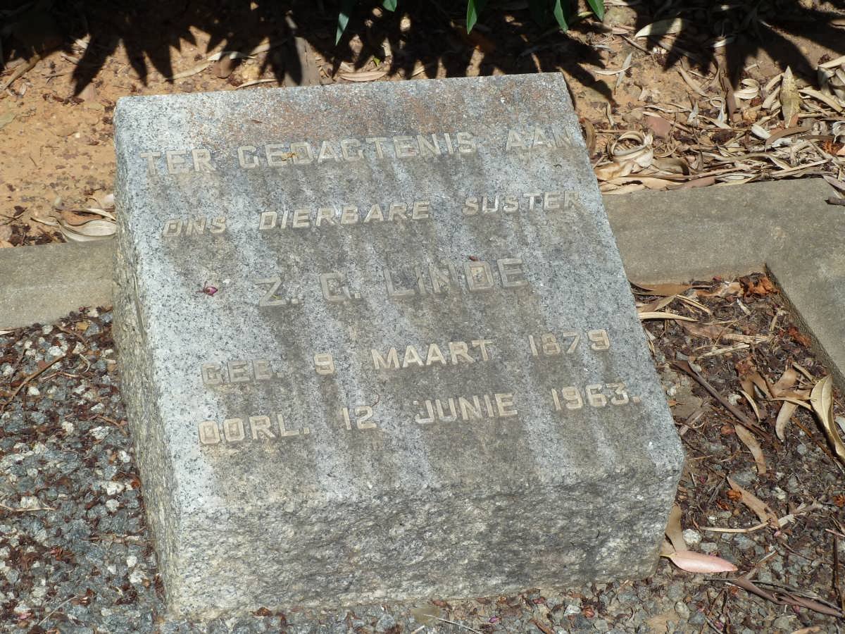 LINDE Z.G. 1879-1963