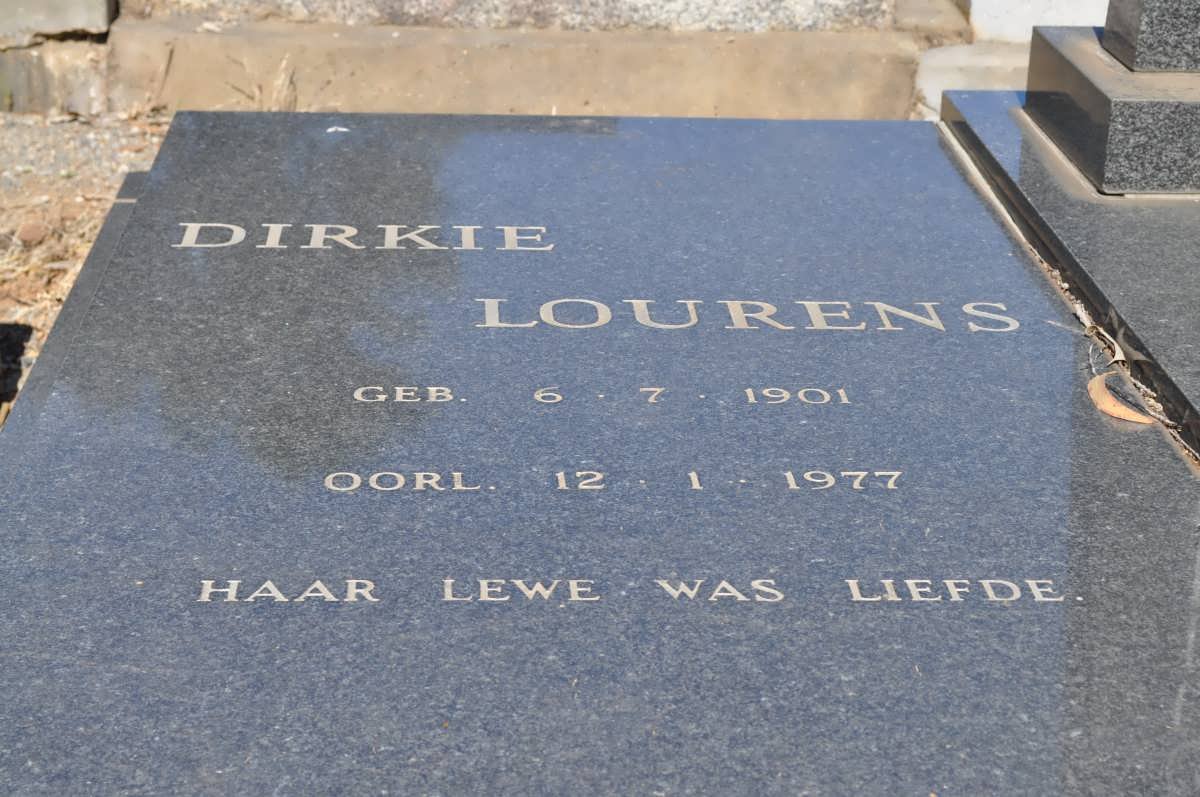 LOURENS Dirkie 1901-1977