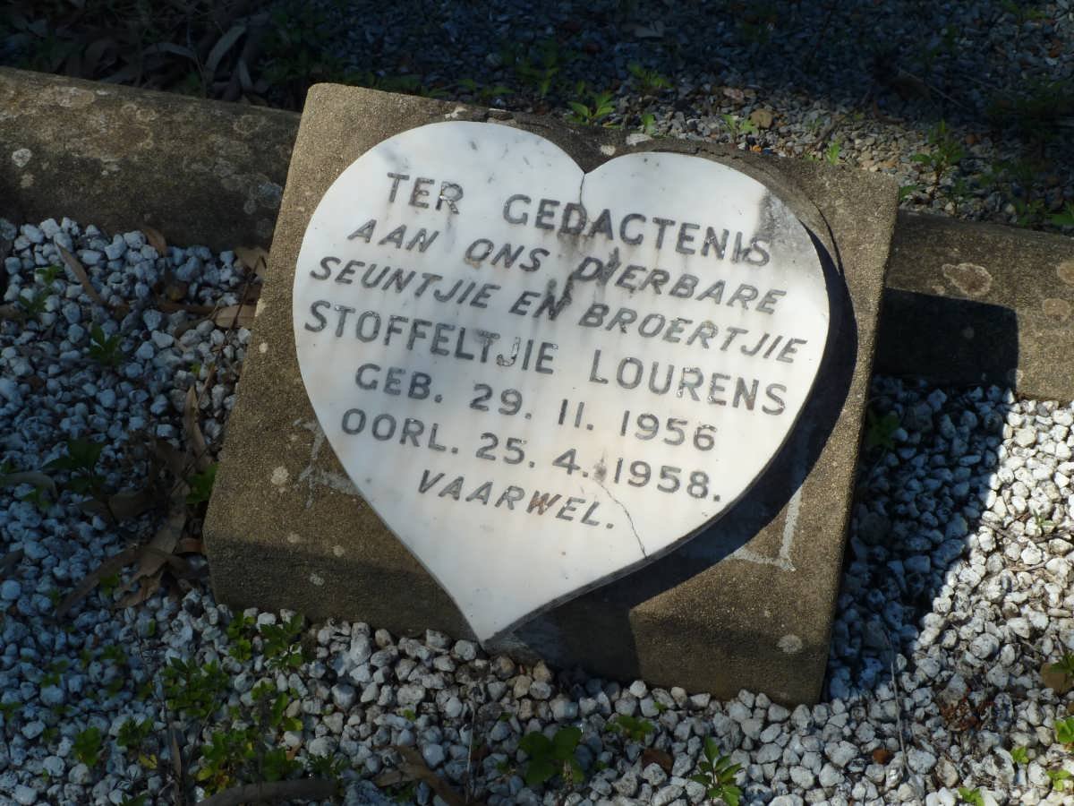 LOURENS Stoffeltjie 1956-1958
