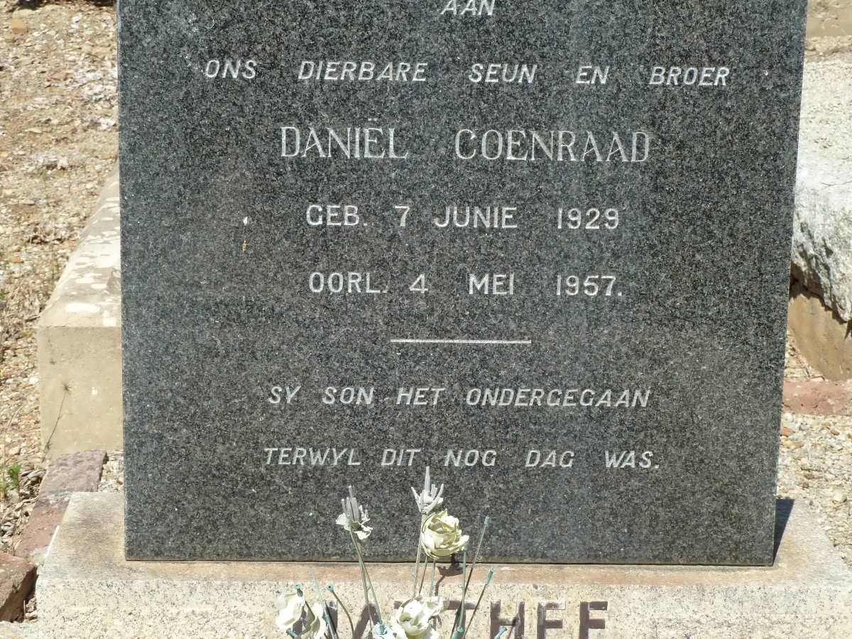 MATTHEE Daniël Coenraad 1929-1957