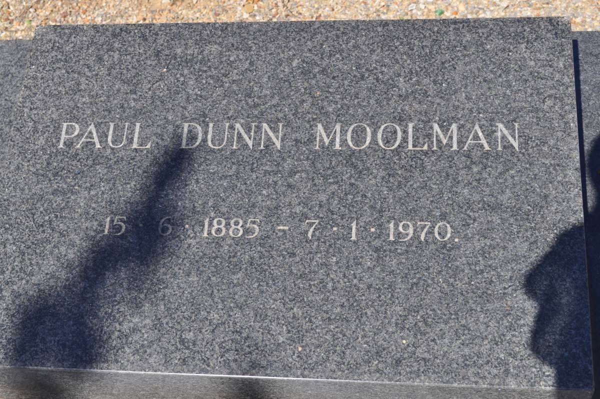 MOOLMAN Paul Dunn 1885-1970