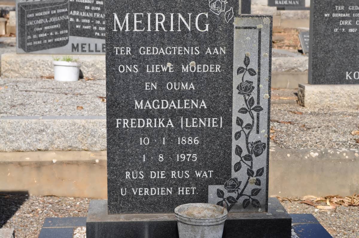 MEIRING Magdalena Fredrika 1886-1975