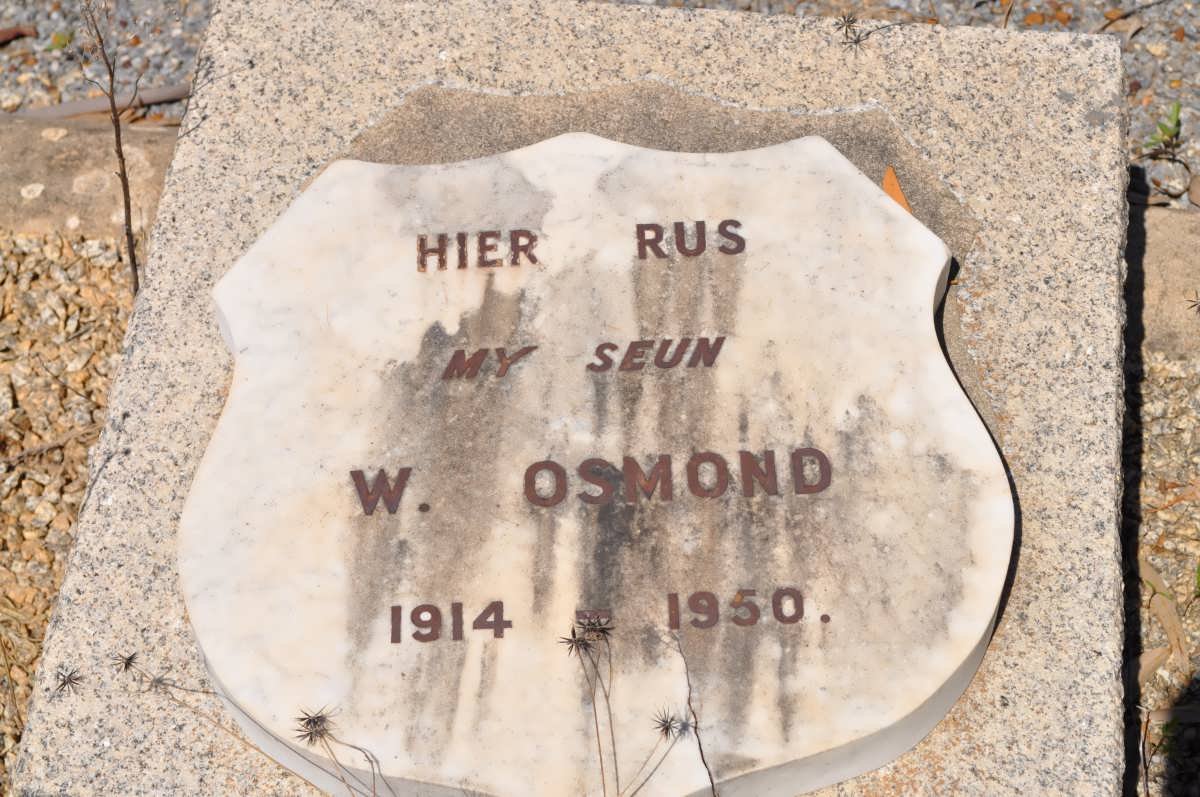 OSMOND W. 1914-1950