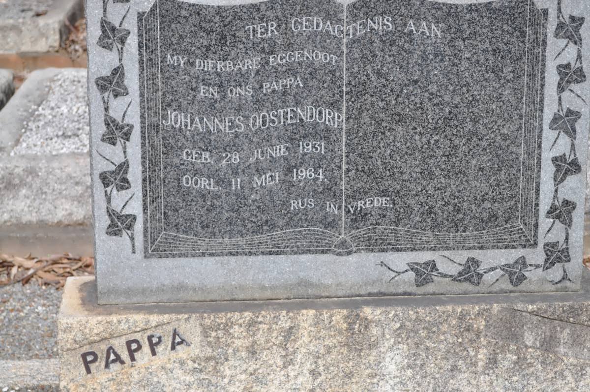 OOSTENDORP Johannes 1931-1964