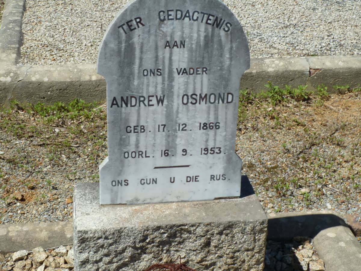 OSMOND Andrew 1866-1953