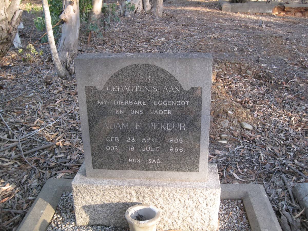 PEKEUR Adam F. 1905-1966