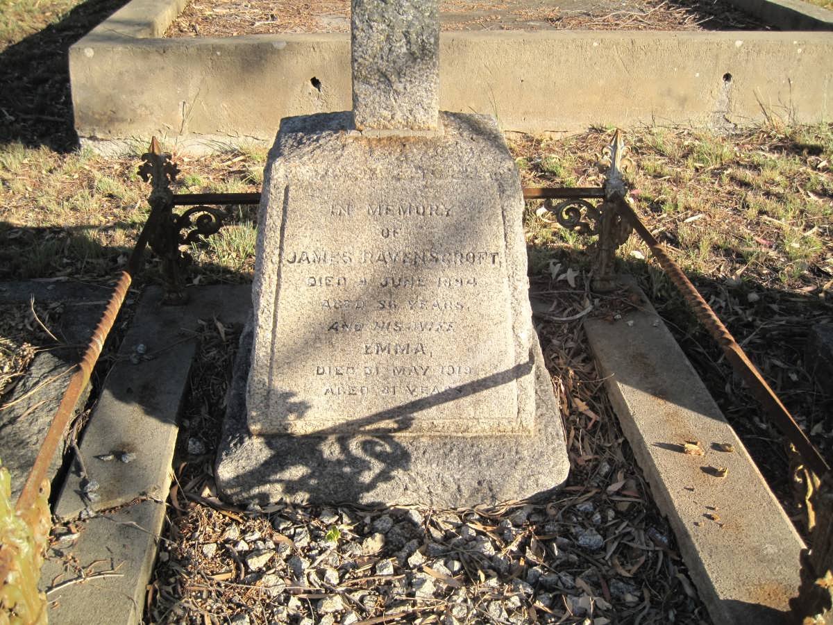 RAVENSCROFT James -1894 &amp; Emma -1919