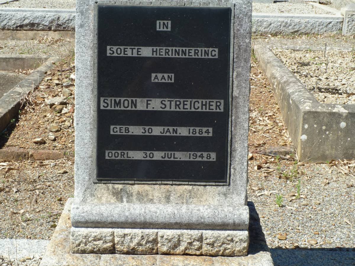 STREICHER Simon F. 1884-1948