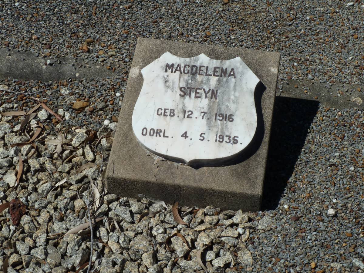 STEYN Magdelena 1916-1935