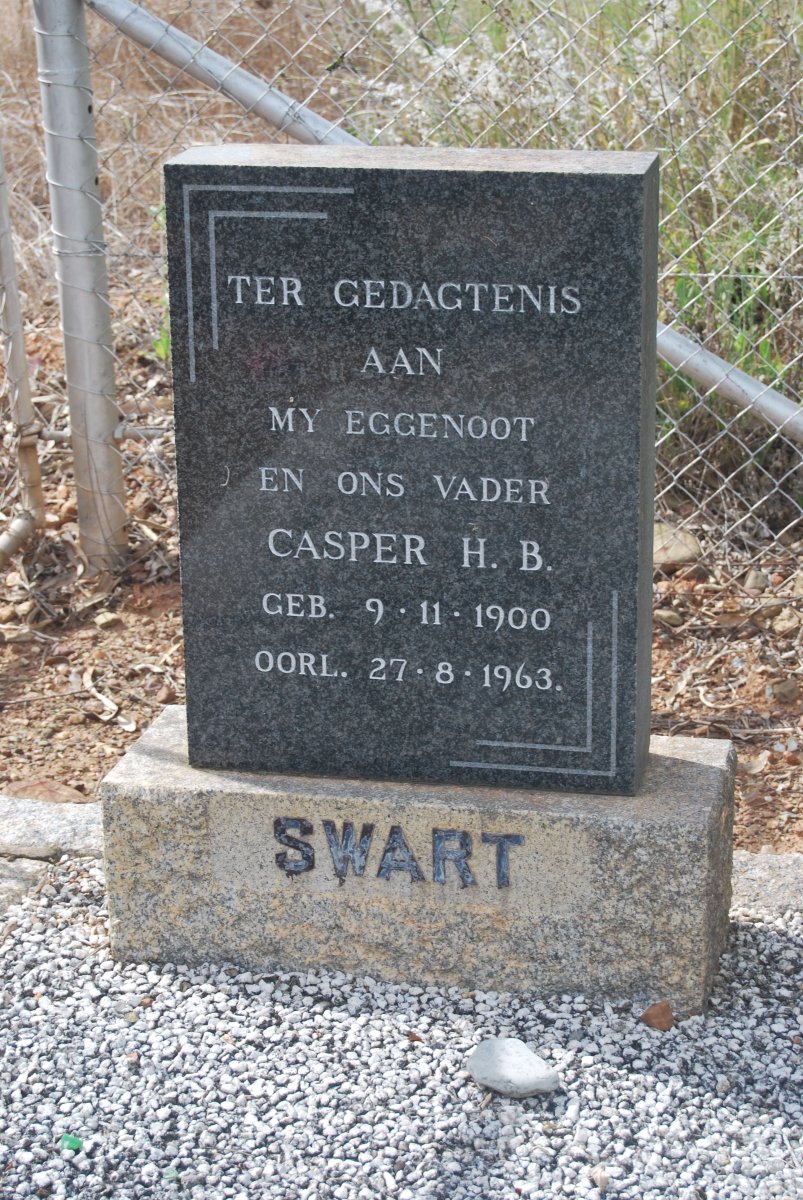 SWART Casper H.B. 1900-1963