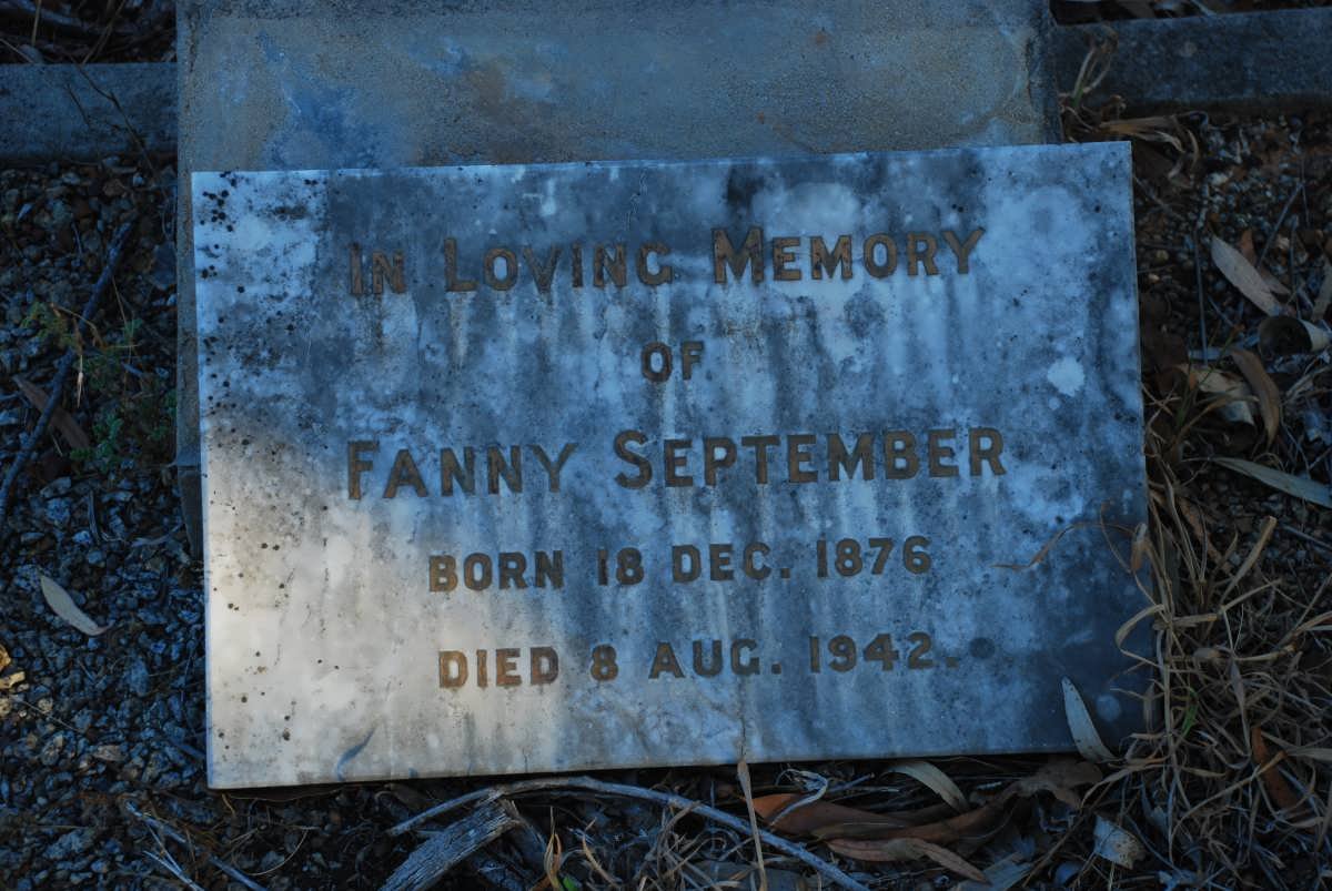 SEPTEMBER Fanny 1876-1942