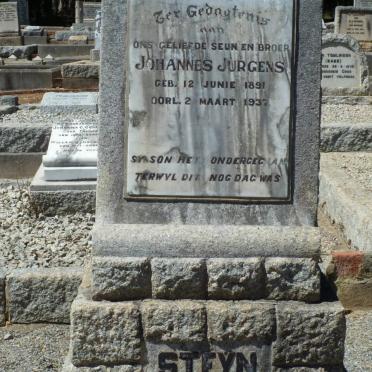 STEYN Johannes Jurgens 1891-1937