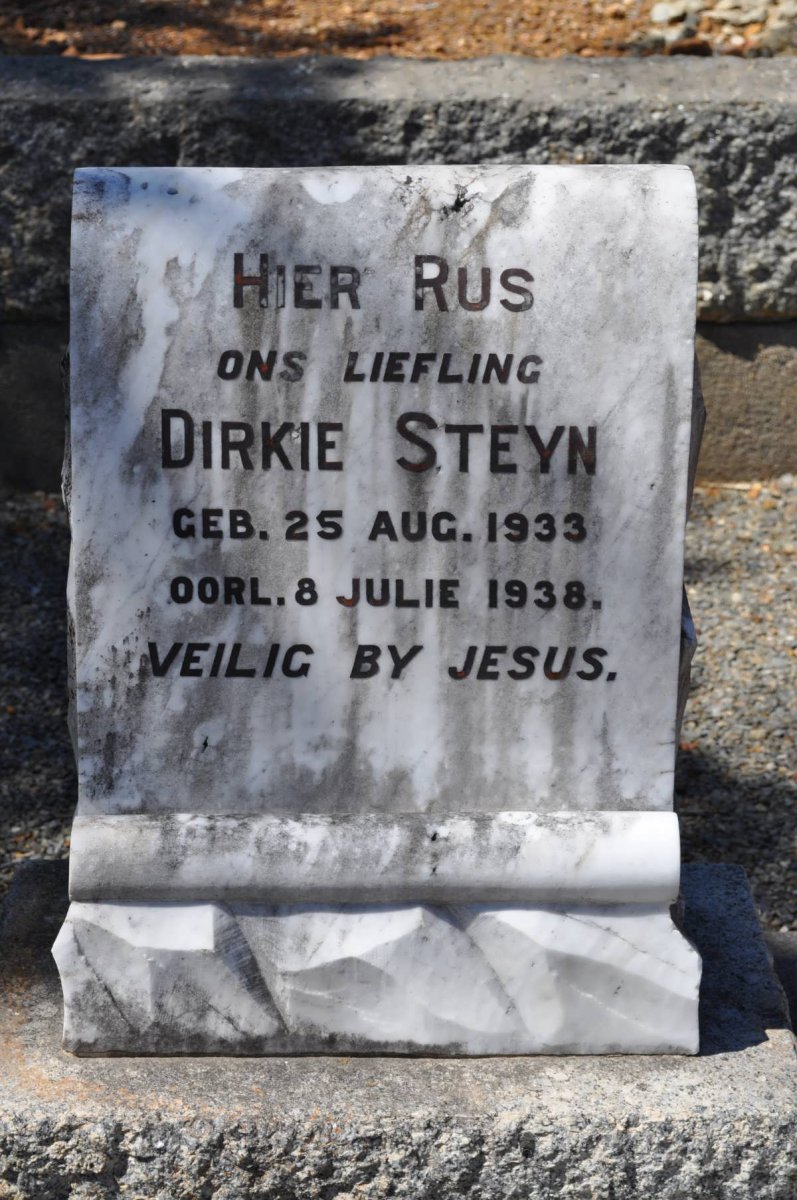STEYN Dirkie 1933-1938
