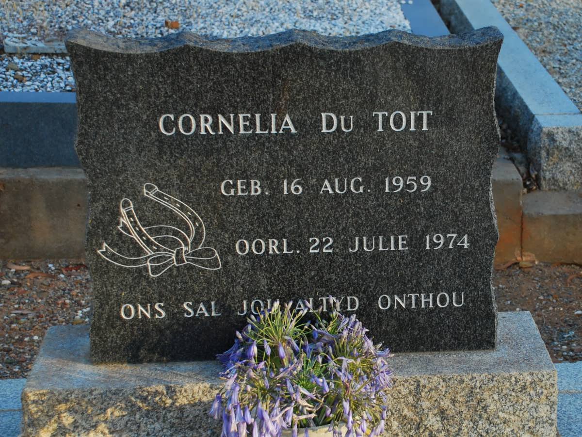 TOIT Cornelia, du 1959-1974