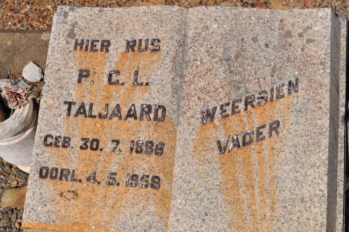 TALJAARD P.G.L. 1888-1958