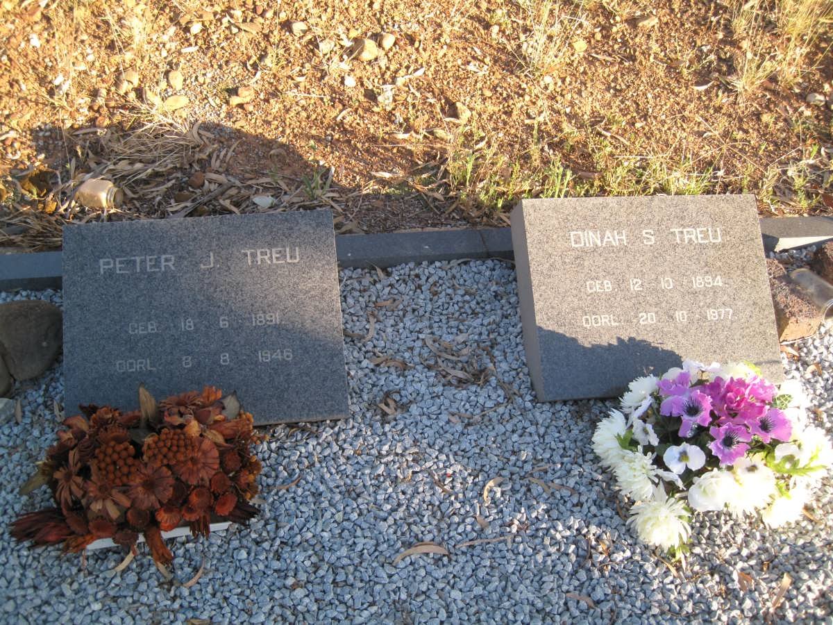 TREU Peter J. 1891-1946 &amp; Dinah S. 1894-1977