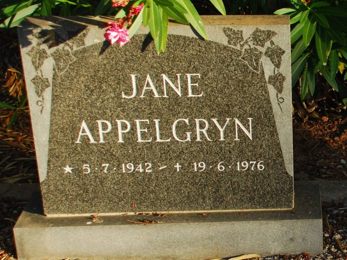 APPELGRYN Jane 1942-1976