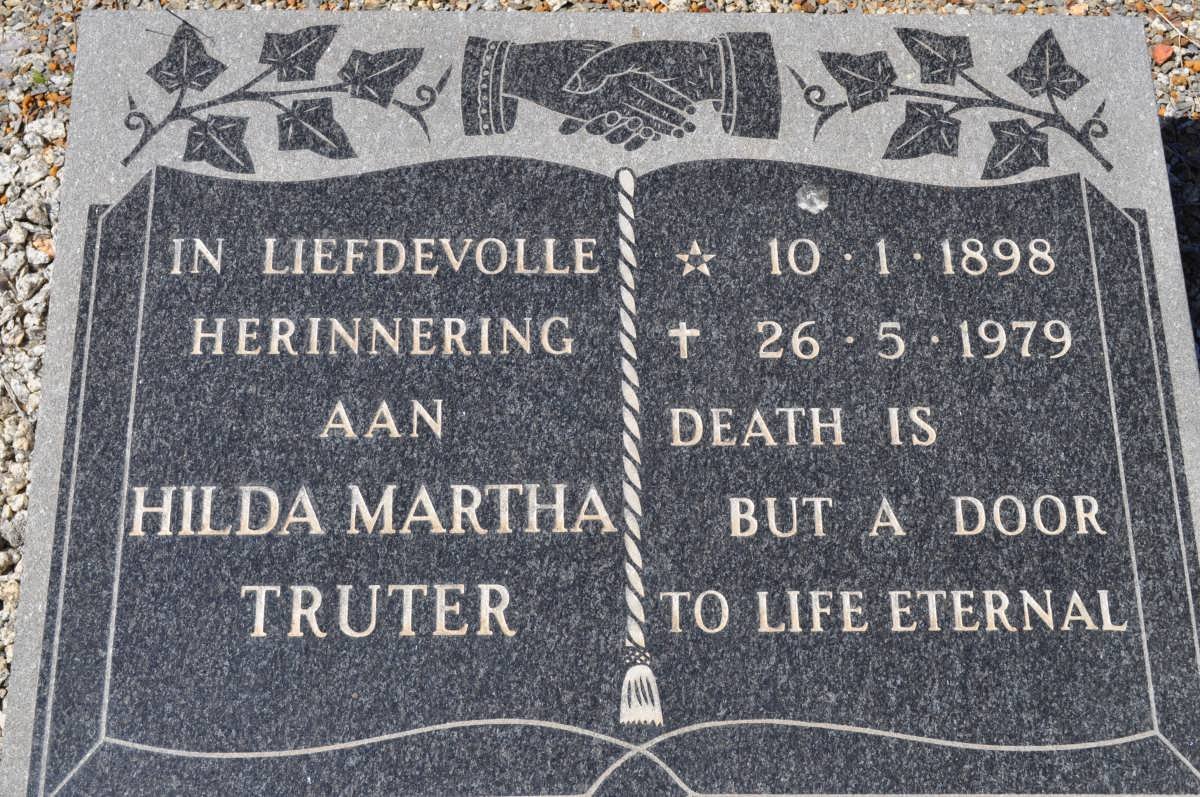 TRUTER Hilda Martha 1898-1979