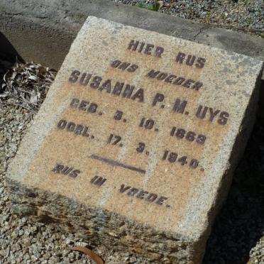 UYS Susanna P.M. 1863-1940