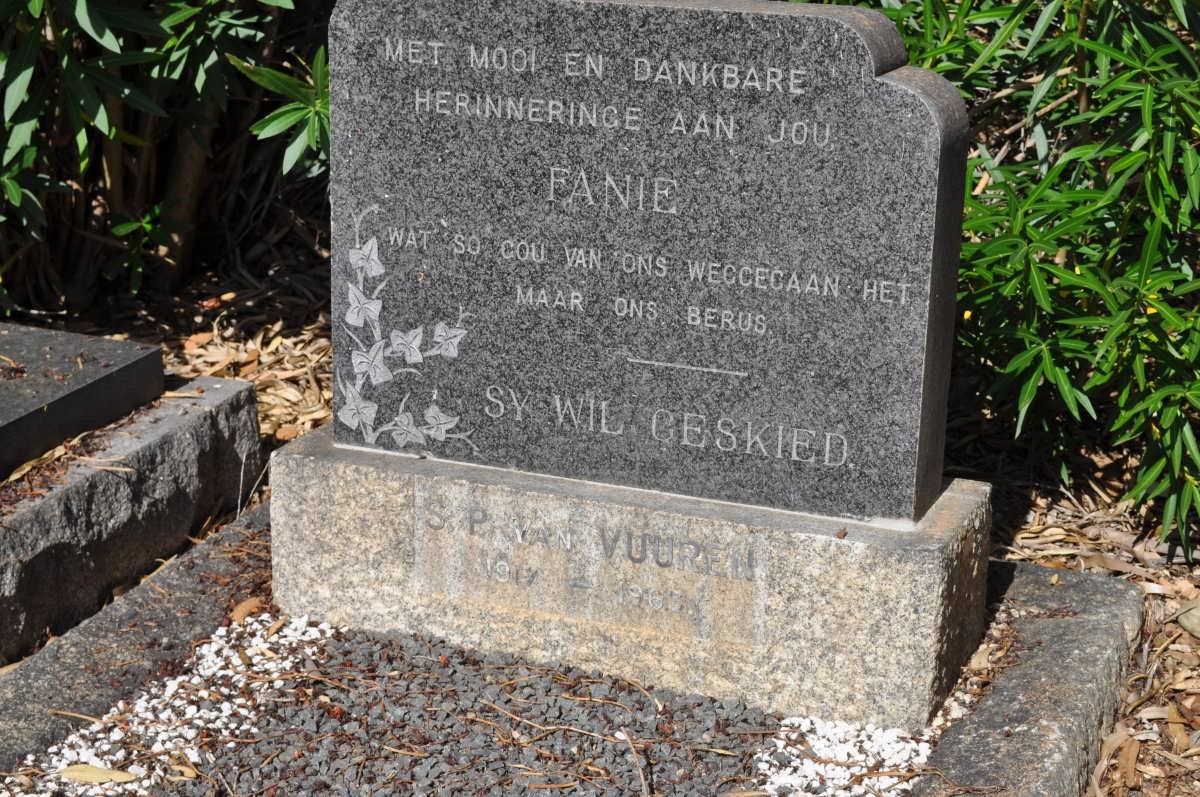 VUUREN S.P., van 1917-1963