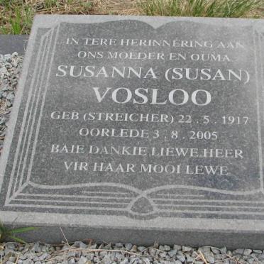 VOSLOO Susanna nee STREICHER 1917-2005